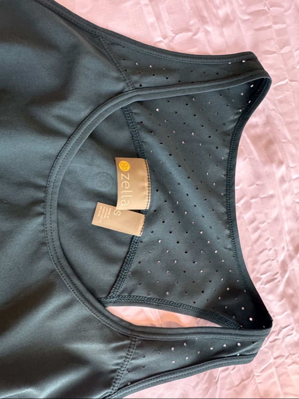 Zella Mix It Up Dress Emerald Green Small - Picture 3 of 4